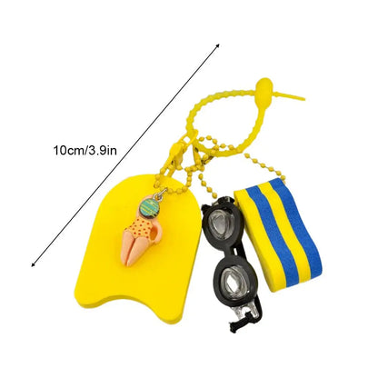 Cartoon Swimming Keychain Summer Pool