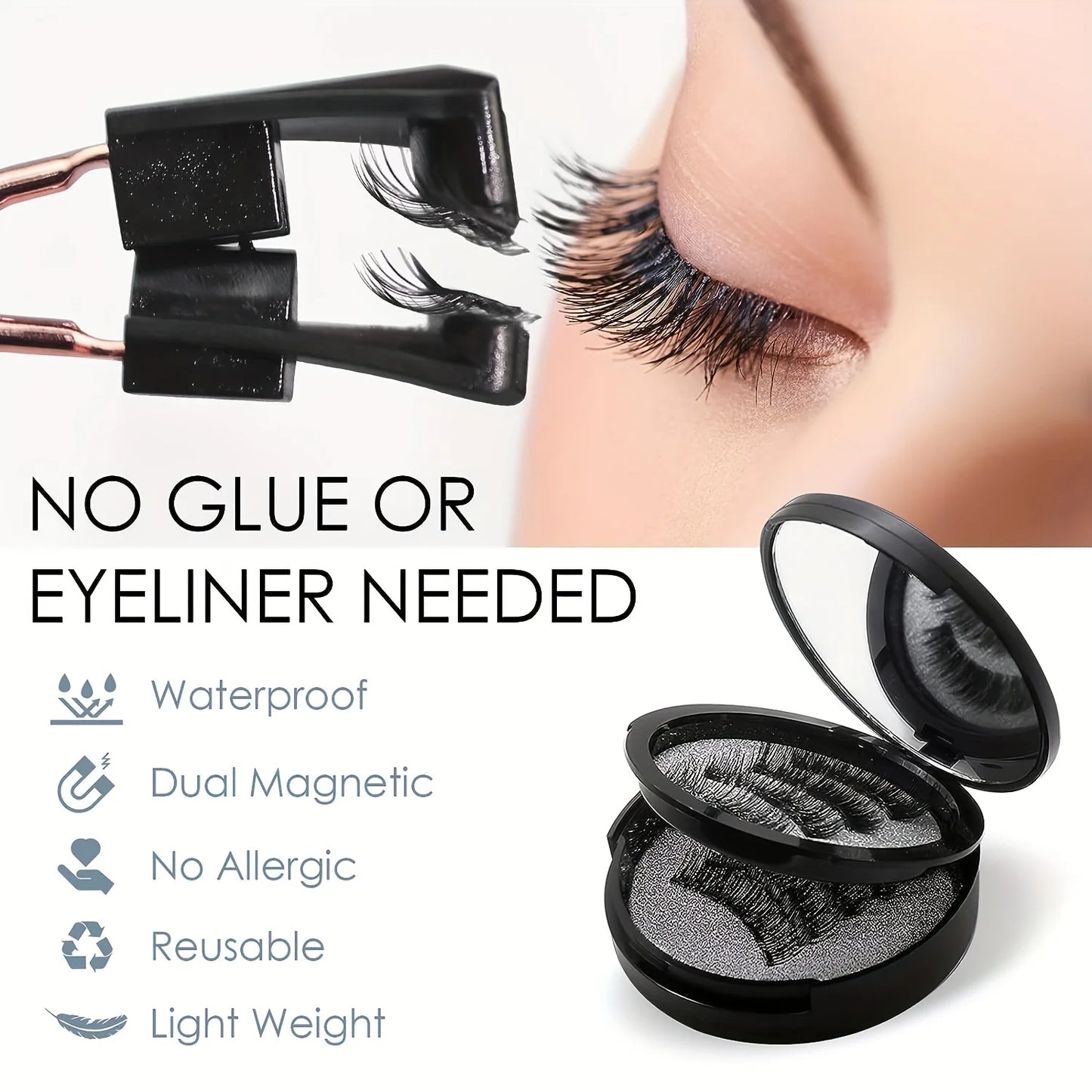 Magnetic Natural Long Eyelashes