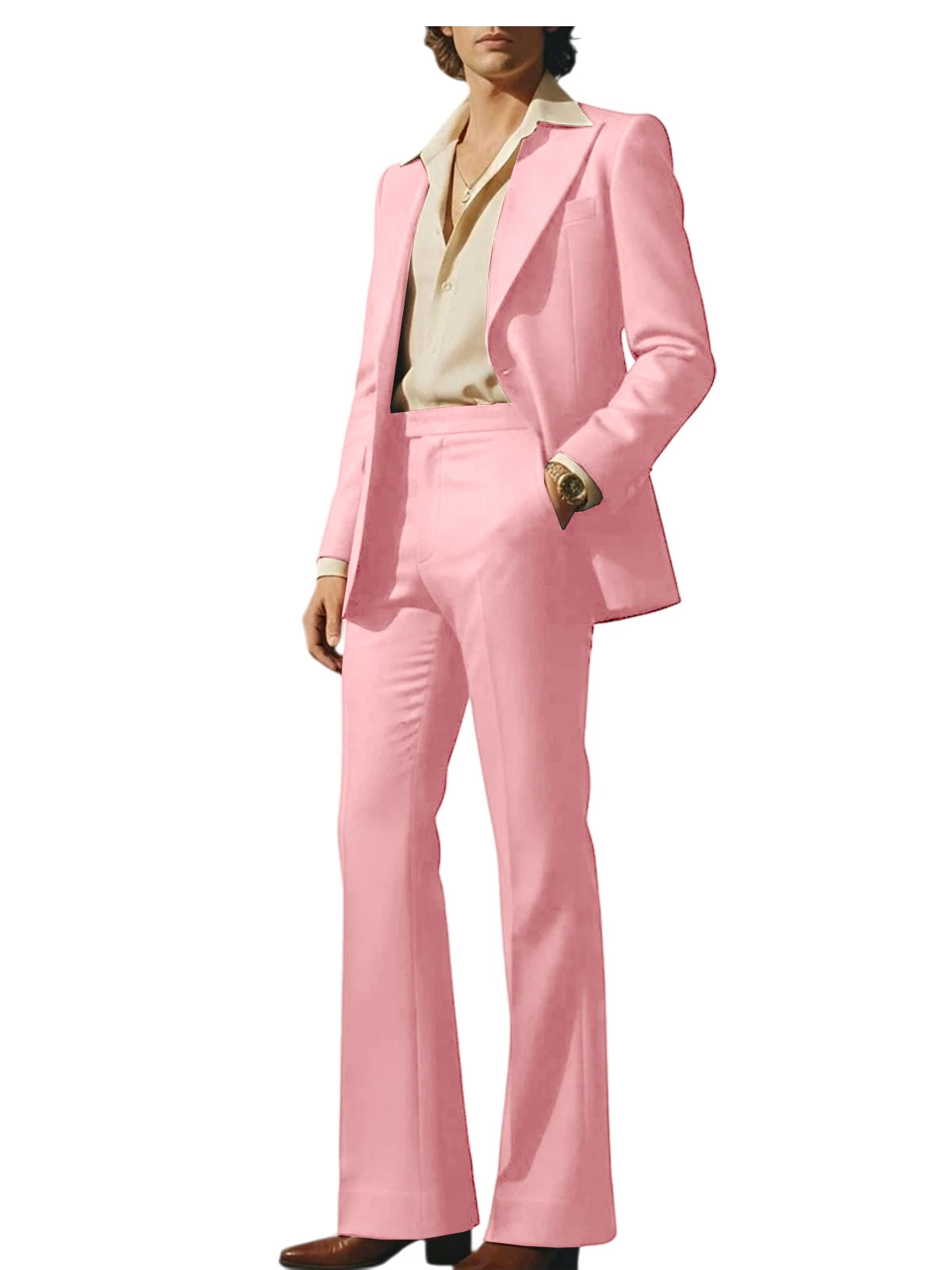 Slim Fit Peak Lapel Suit