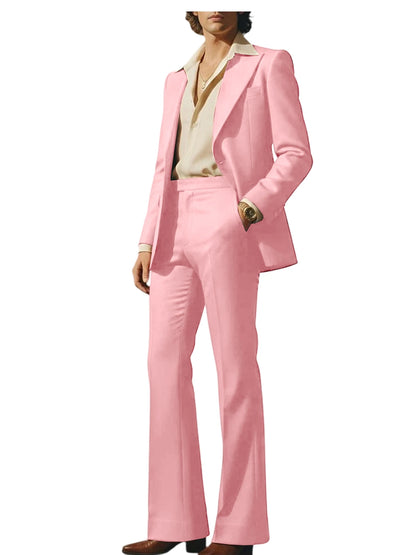 Slim Fit Peak Lapel Suit