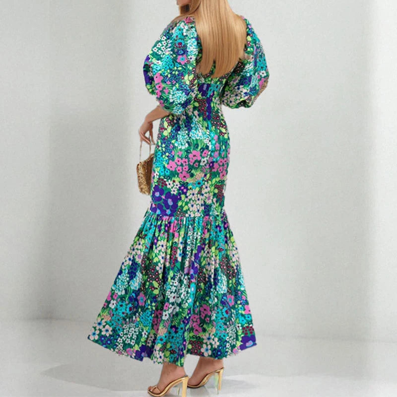 Bohemian Draped A-Line Dress
