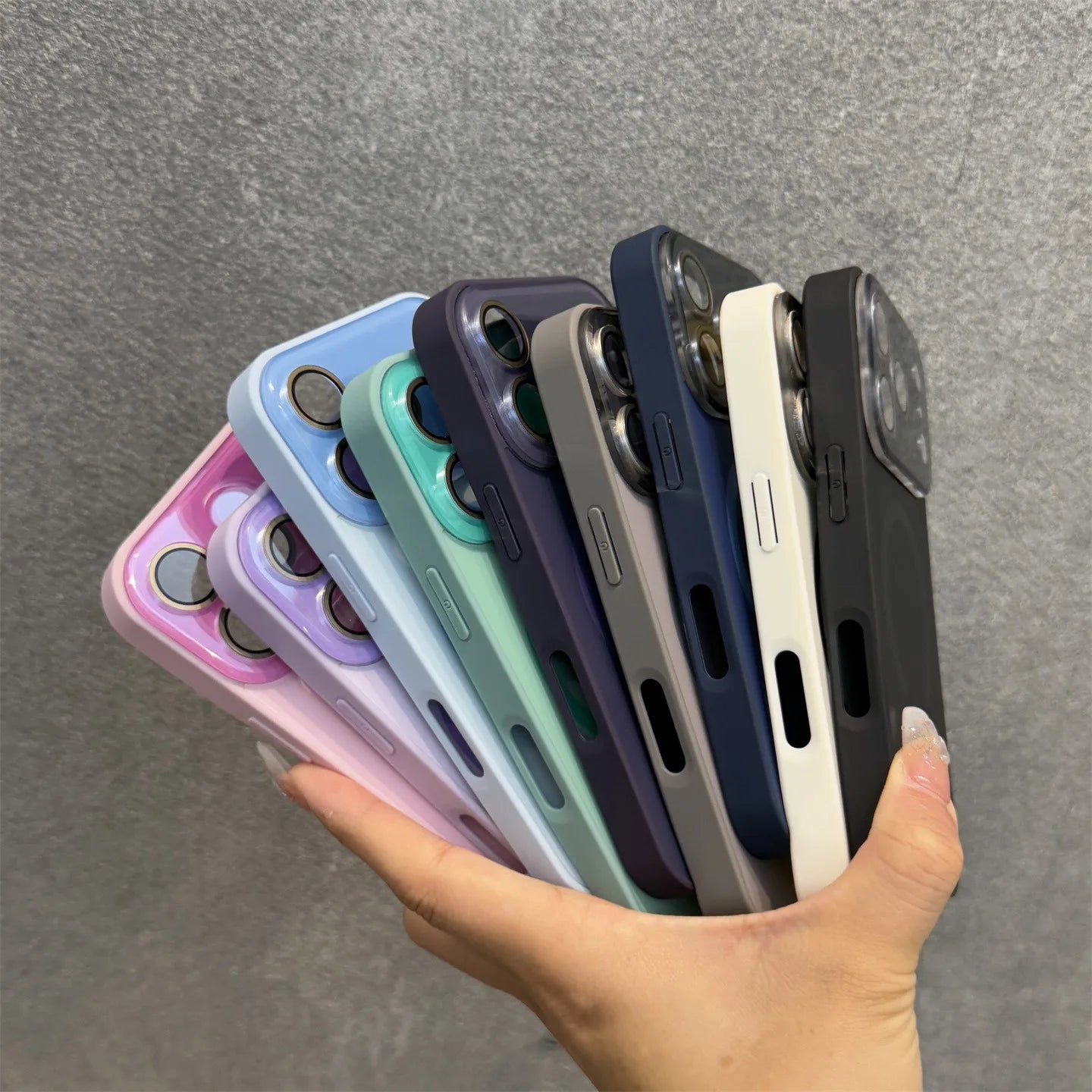 Colorful Magnetic Case for iPhone 17 Pro Max | 17 Pro | 16 Pro Max | 16 Pro | 15 Pro Max | 15 Pro | 14 Pro Max | 14 Pro | 13 Pro Max | 12 Pro Max