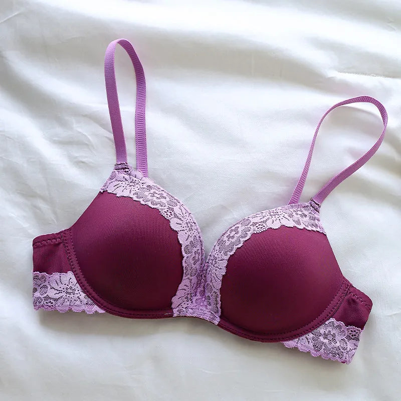 Lace Push Up Wire Free Bra