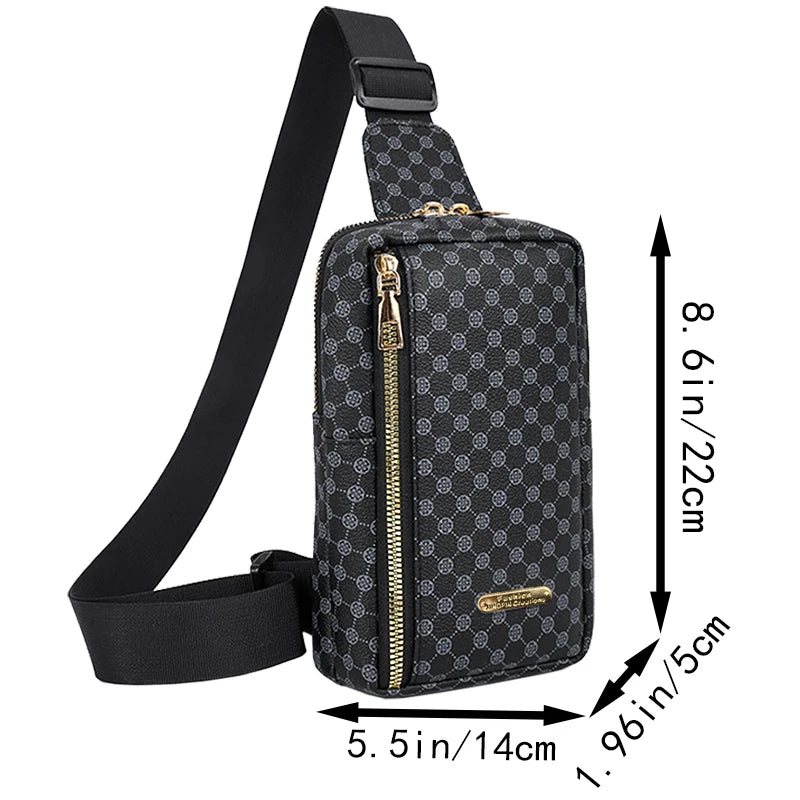 Multi-Zip Chest Bag