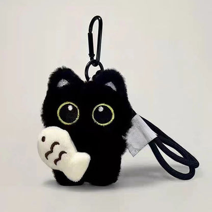 Kawaii Plush Black Cat Doll