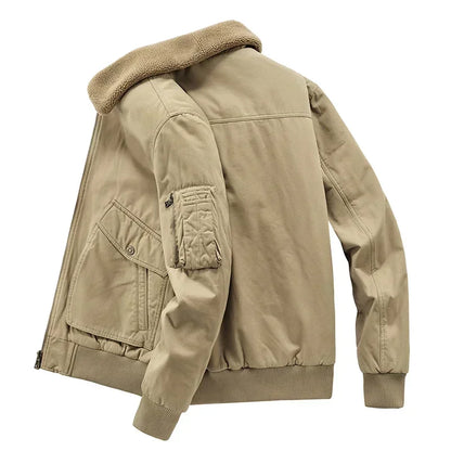 Men's Wool Collar Jacket