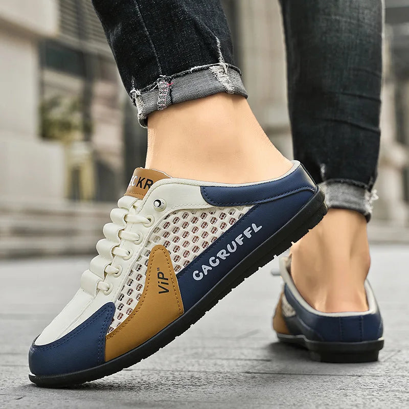 Summer Style Closed-Toe Half-Slip Loafers