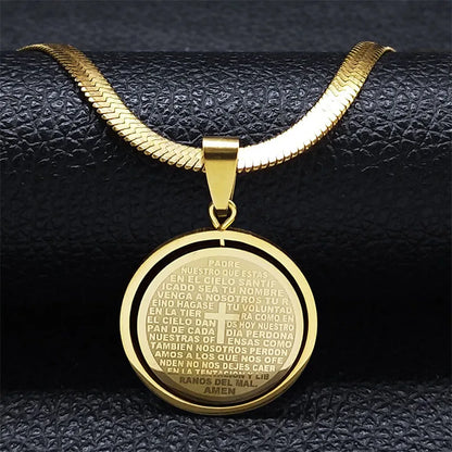 Saint benedict pendant necklace