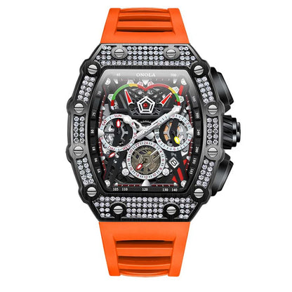 Multifunctional Barrel Quartz Watch