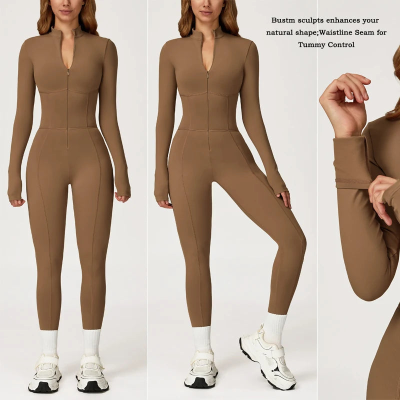 Women’s Fleece-Lined Full-Zip Jumpsuit