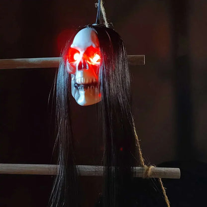 Hanging Ghost Skull Decoration