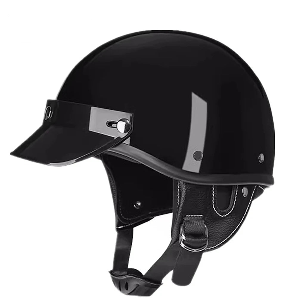 HEROBIKER Open-Face Vintage Scooter Helmet