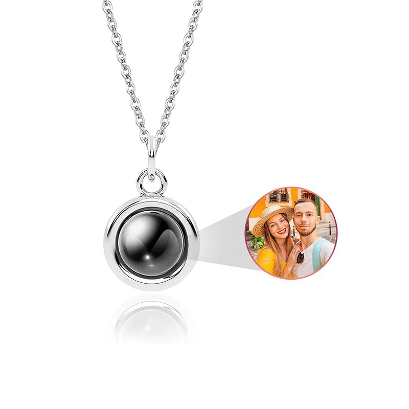 Personalized Photo Projection Necklace