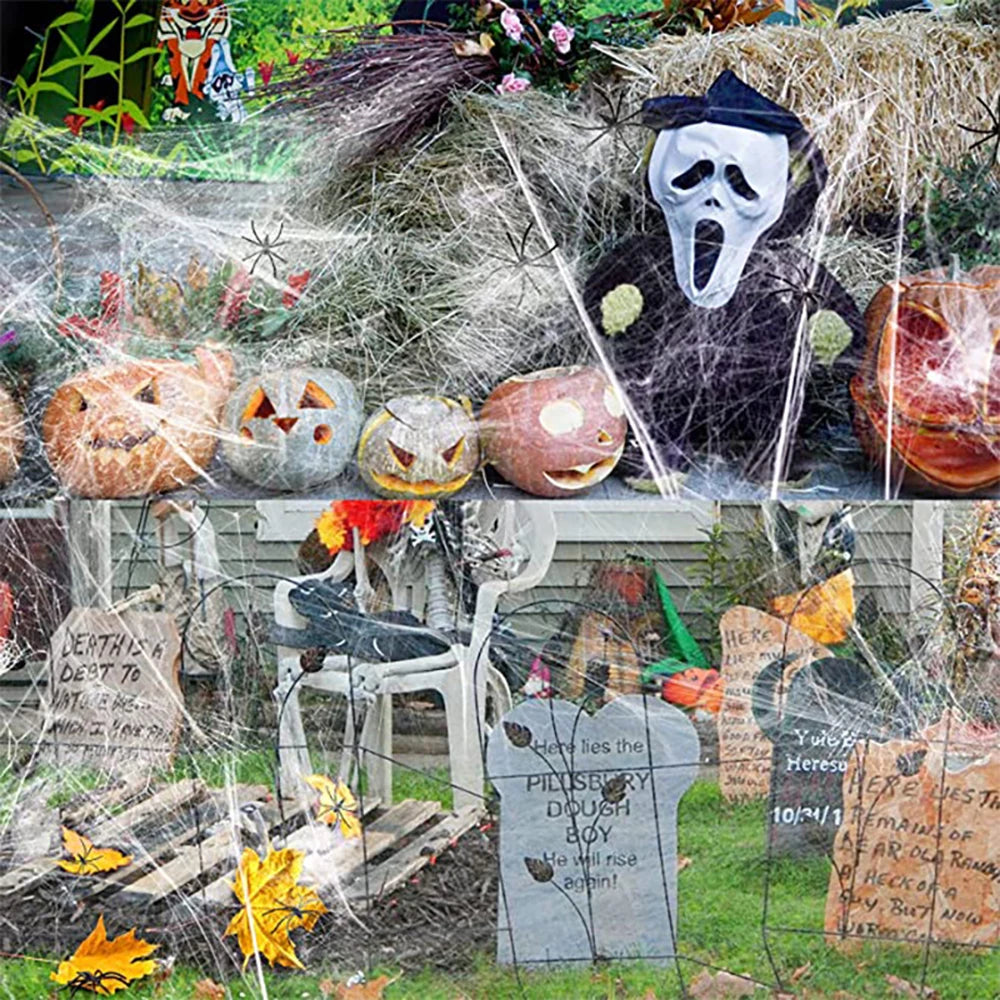 Artificial Spider Web For Halloween