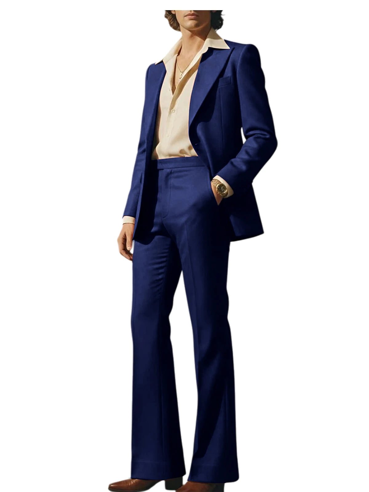 Slim Fit Peak Lapel Suit