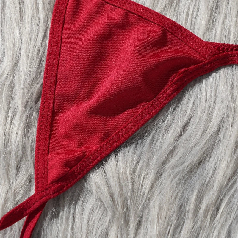 Sexy Solid V-Neck Nightgown