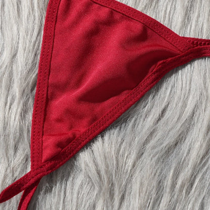 Sexy Solid V-Neck Nightgown