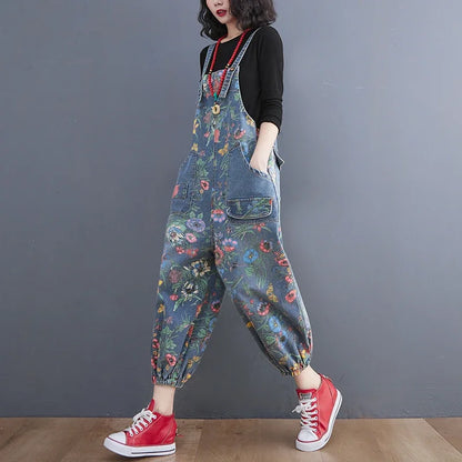 Floral Cargo Jumpsuit