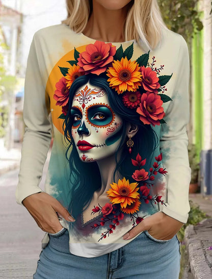 Sugar Skull Long Sleeve Shirt