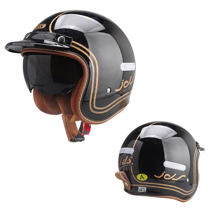 3/4 Open-Face Vintage Jet Helmet