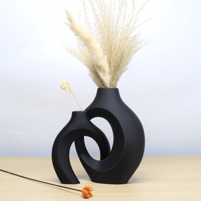 Colorful Boho Vase Duo