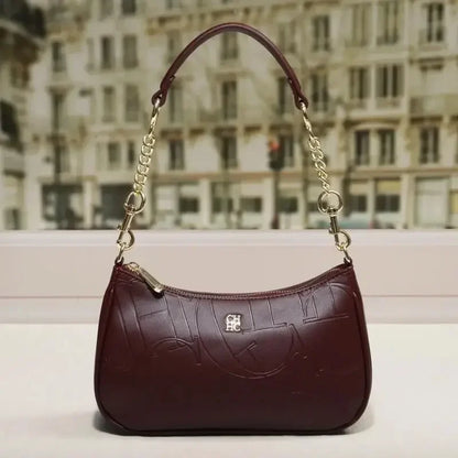 Moon-Shaped PU Crossbody Bag