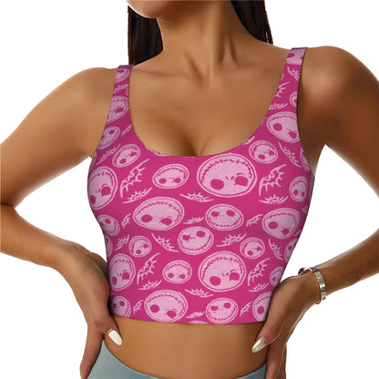 Skull Print Halloween Bra