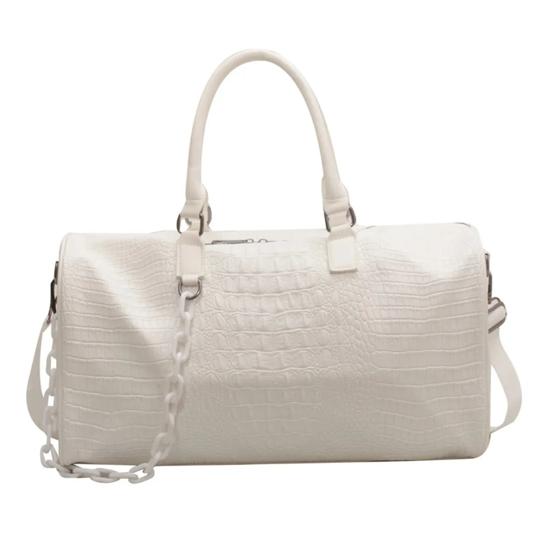 PU Leather Boston Bag