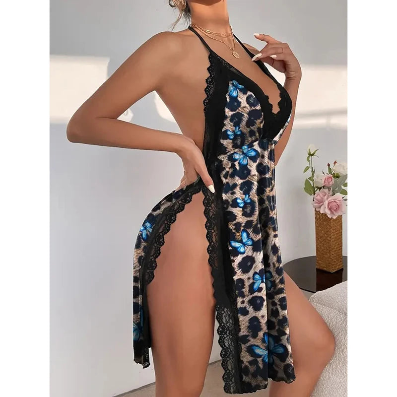 Sexy Leopard Nightgown