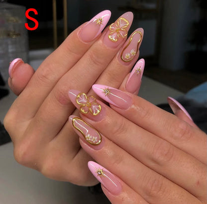 Butterfly Bow Press-On Nails