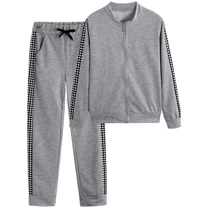 Women Two-Piece Zipper Tracksuit Set