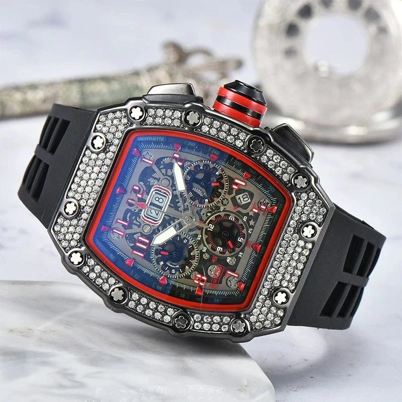 Multifunctional Barrel Quartz Watch