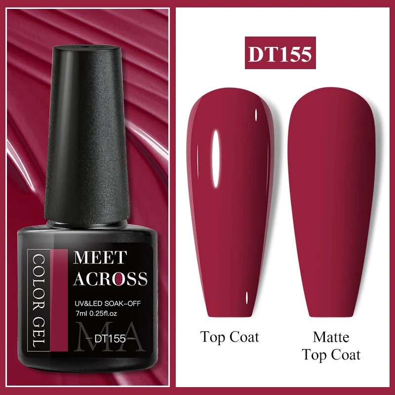 MEET ACROSS Matte Gel Polish
