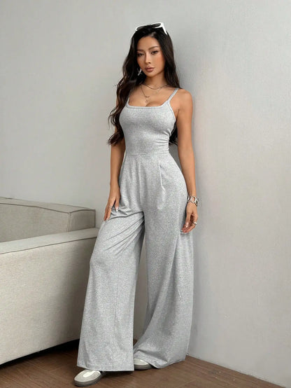 Solid Knit Jumpsuit