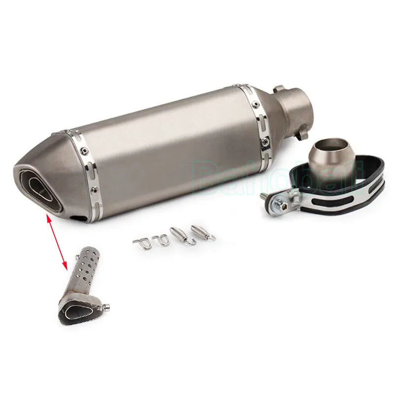 Universal 51mm Stainless Exhaust Muffler with DB Killer