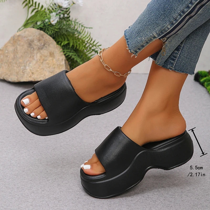 EVA Platform Wedge Slippers