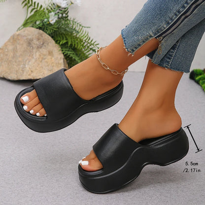 EVA Platform Wedge Slippers