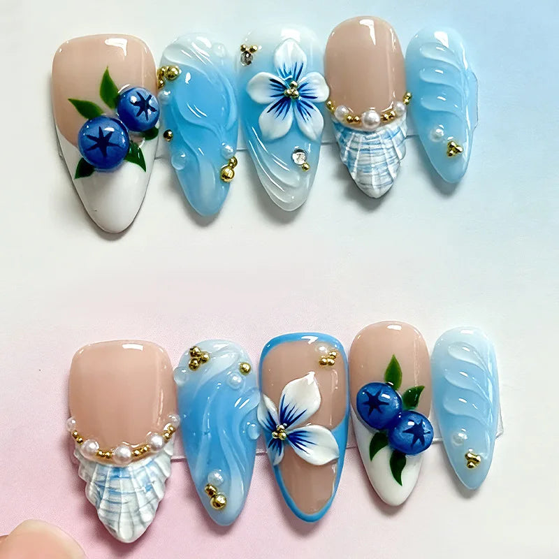 Ballerina French Nail Tips