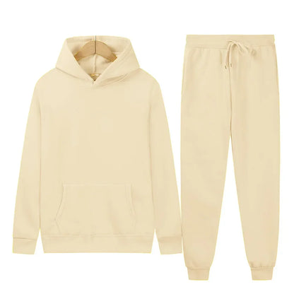 Women Two-Piece Zipper Hooded Tracksuit