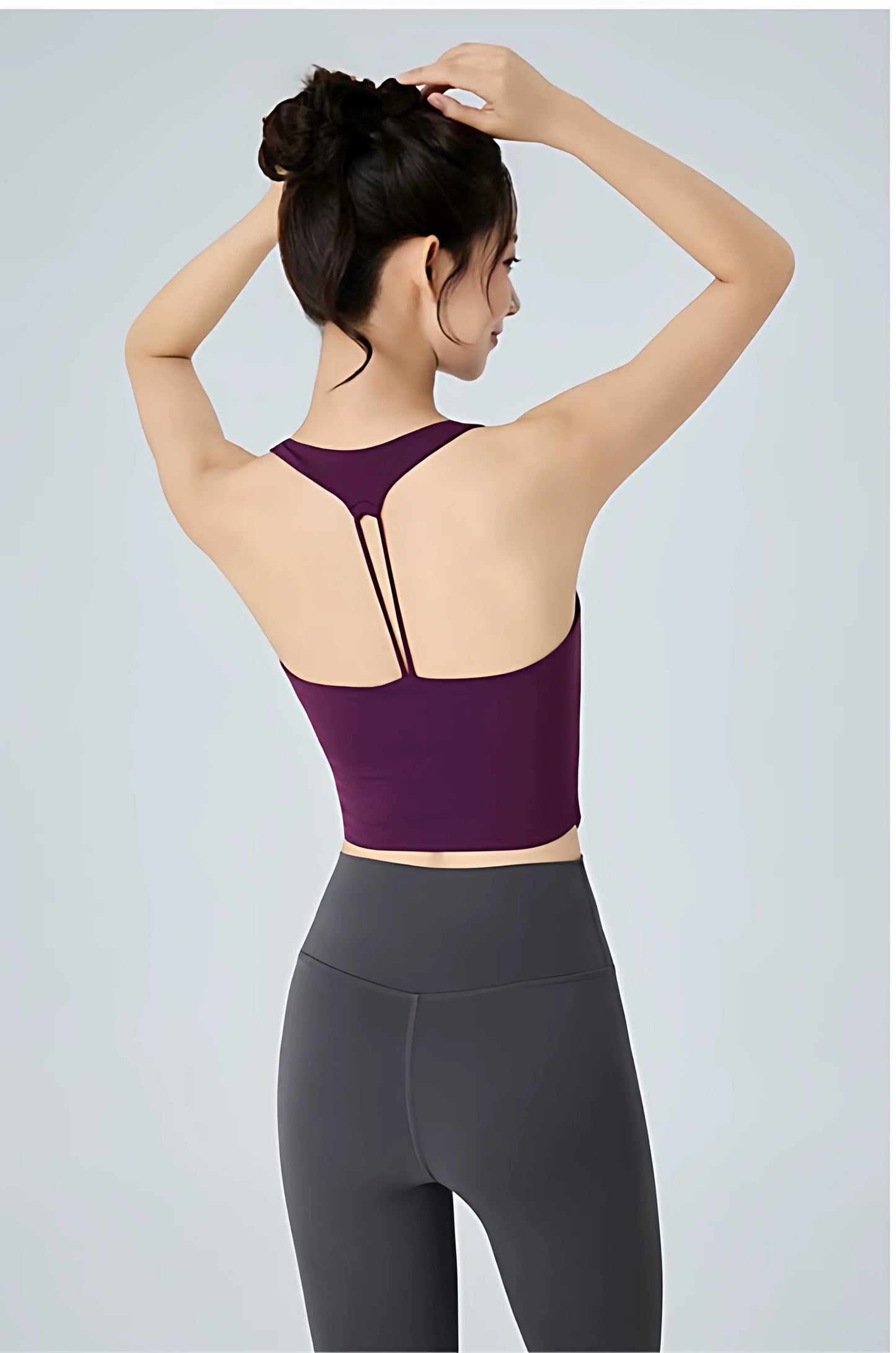Cutout Back Ruched Tank