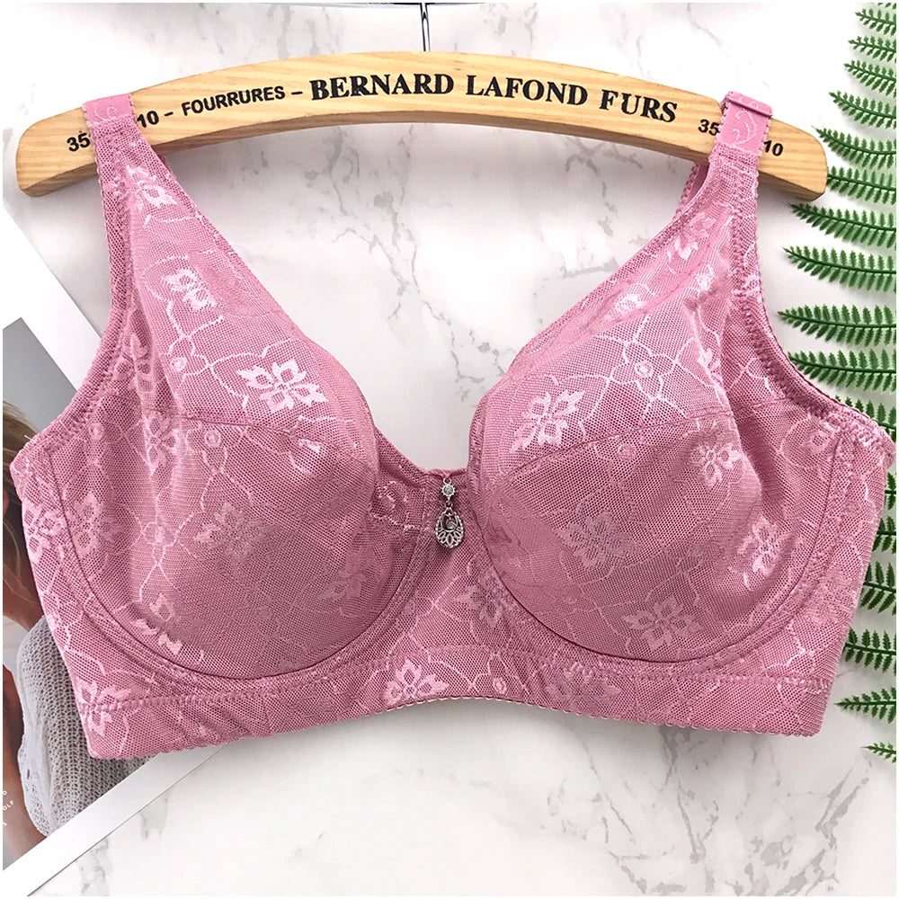 Floral Lace Push Up Bra
