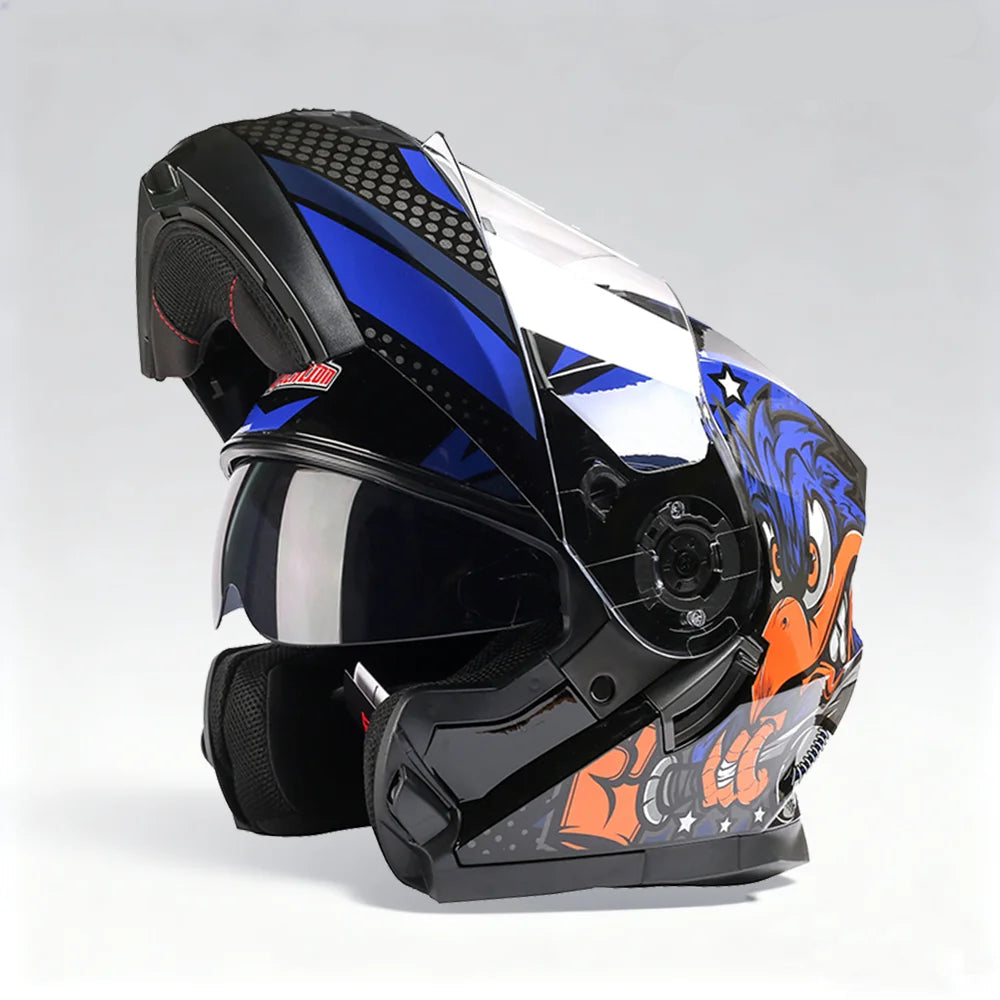BLD-162 Double-Visor Flip-Up Helmet
