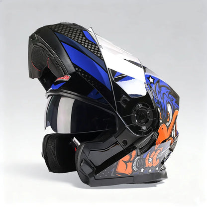BLD-162 Double-Visor Flip-Up Helmet