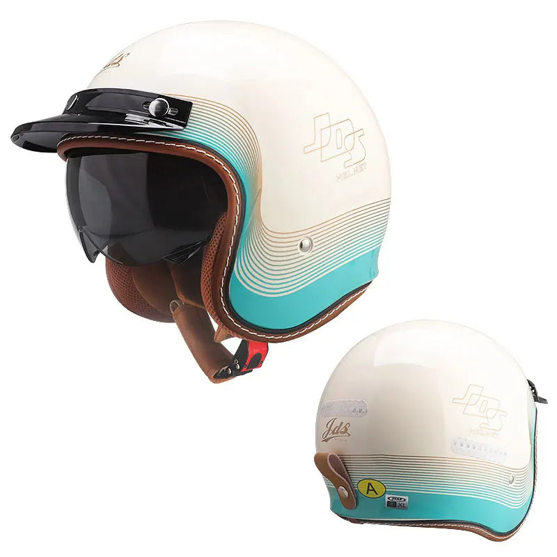 3/4 Open-Face Vintage Jet Helmet