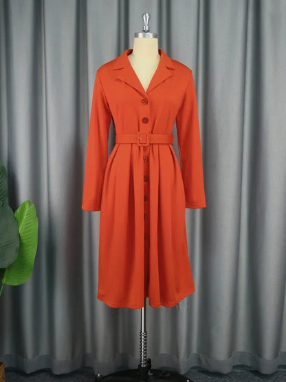Elegant Office Midi Dress