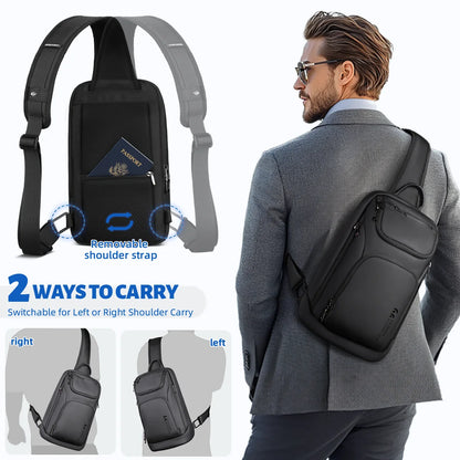 Water-Repellent Oxford Chest Bag