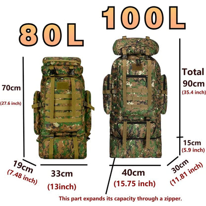 Camouflage Tactical Mountaineering Backpack