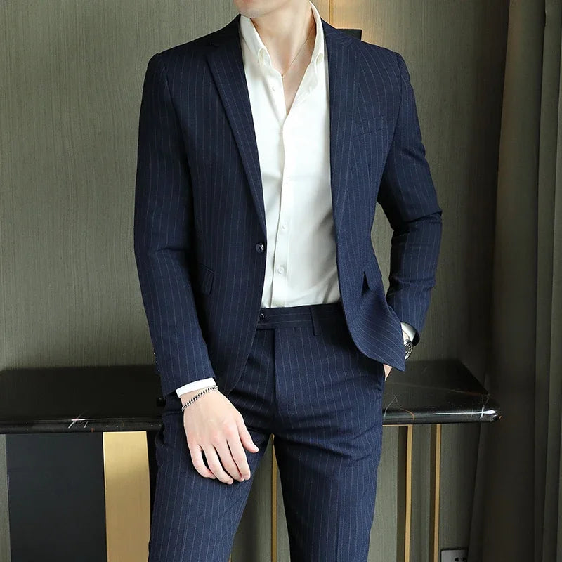 High-End Trousers British Wedding Suit