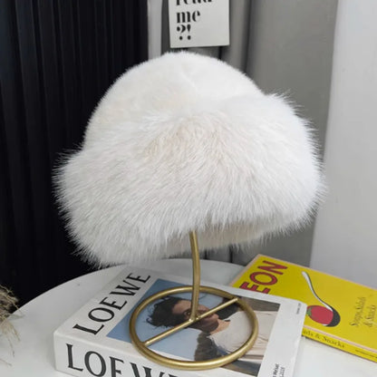 Faux Fox Fur Winter Hat