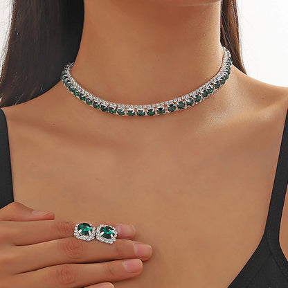 Bridal Jewelry Set Necklace Earrings Bracelet Ring